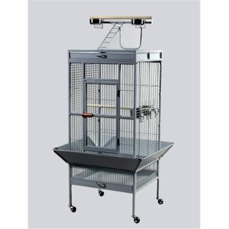 PREVUE PET PRODUCTS Prevue Pet Products 3152W 24 in. x 20 in. x 60 in. Wrought Iron Select Cage - Pewter 3152W